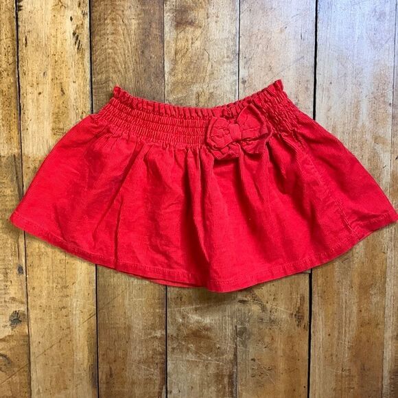 Gymboree skirt size 12 to 18 months red corduroy cotton spring - Picture 1 of 5